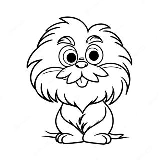 Pagina Para Colorir Do Lorax Fofo Com Bigode 15781-13346