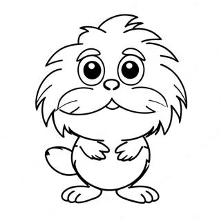 Pagina Para Colorir Do Lorax Fofo Com Bigode 15781-13348