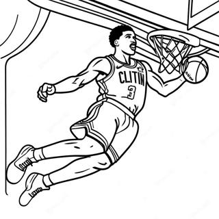 Pagina Para Colorir Do Jayson Tatum Enterrando 15821-13378