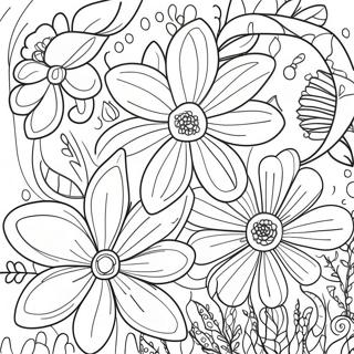 Pagina Para Colorir De Flores Roxas Vibrantes 15841-13396