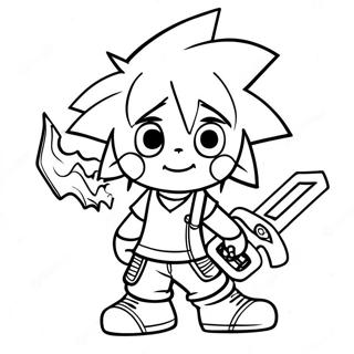 Pagina Para Colorir Do Sora Com A Keyblade 15851-13404