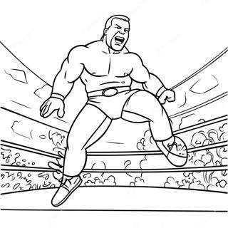 Pagina Para Colorir De Lutador Da Wwe Pulando Em Oponente 15881-13428