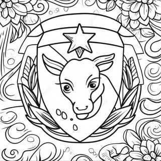 Pagina Para Colorir Emblema Ffa Com Milho 16002-13515