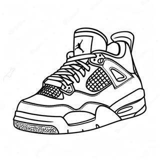 Pagina Para Colorir Tenis Jordan 4 Classico 1602-1284