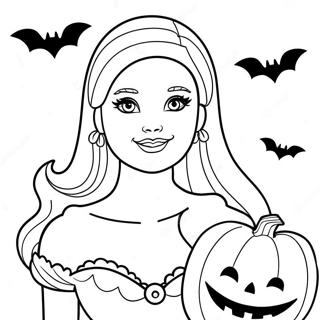 Pagina Para Colorir Da Barbie Halloween 16051-13552