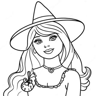 Pagina Para Colorir Da Barbie Bruxa Assustadora 16052-13553