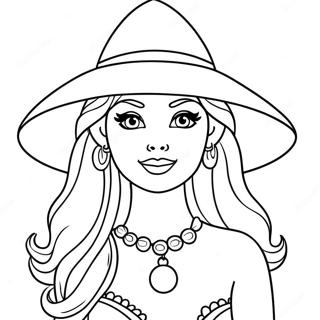 Pagina Para Colorir Da Barbie Bruxa Assustadora 16052-13556