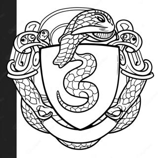 Pagina Para Colorir Do Emblema Da Cobra Slytherin 16072-13570