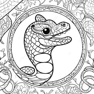 Pagina Para Colorir Do Emblema Da Cobra Slytherin 16072-13571