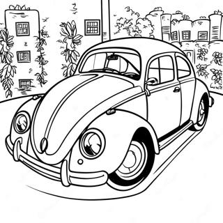 Pagina Para Colorir Do Classico Volkswagen Fusca 16122-13611