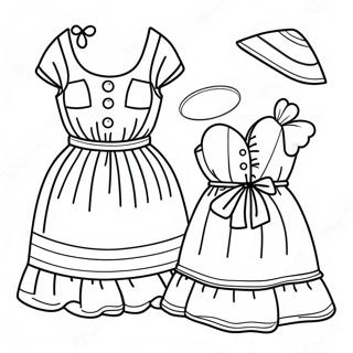 Pagina Para Colorir Vestidos De Verao Coloridos 1612-1292