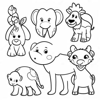 Animais Africanos Páginas Para Colorir