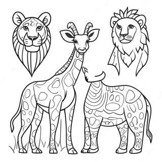 Pagina Para Colorir De Animais Africanos 16161-13640