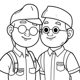 Pagina Para Colorir Do Blippi E Meekah Aventureiros 16403-13825