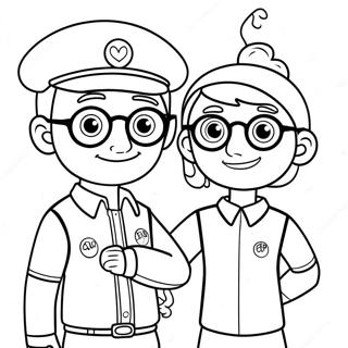 Pagina Para Colorir Do Blippi E Meekah Aventureiros 16403-13827