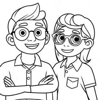 Pagina Para Colorir Do Blippi E Meekah Aventureiros 16403-13828