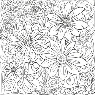 Pagina Para Colorir Padroes Florais Romanticos 16433-13850