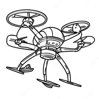 Pagina Para Colorir Drone Assassino Voando Em Acao 16443-13859