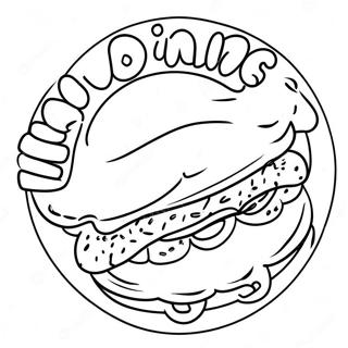 Pagina Para Colorir Logo Do Dunkin Donuts 16462-13870