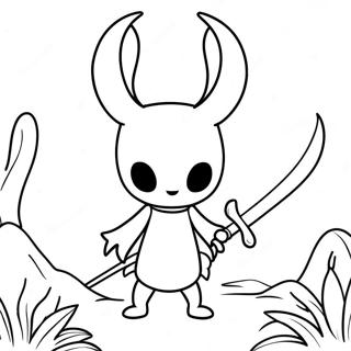 Pagina Para Colorir Do Hollow Knight Com Espada 16533-13930