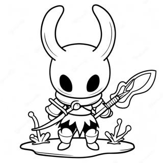 Pagina Para Colorir Do Hollow Knight Com Espada 16533-13932