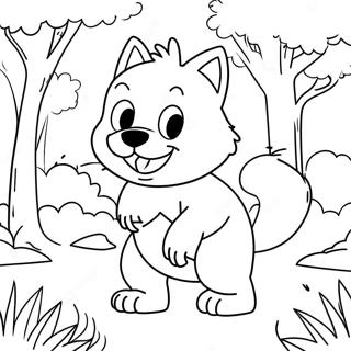 Wolfoo Brincando No Parque Pagina Para Colorir 16583-13970