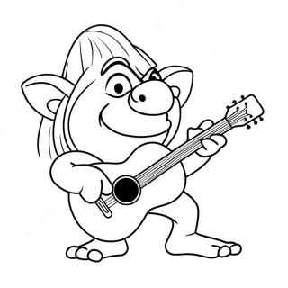 Pagina Para Colorir Do Floyd O Troll Tocando Violao 16703-14067