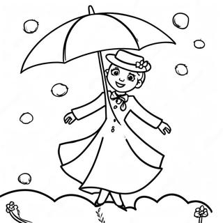 Pagina Para Colorir Da Mary Poppins Voando Com Guarda Chuva 16763-14115