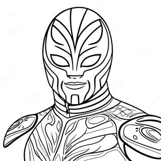 Rey Mysterio Páginas Para Colorir