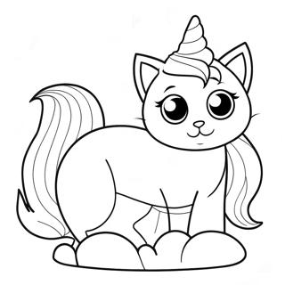 Pagina Para Colorir Gato Unicornio Sereia 16862-14198