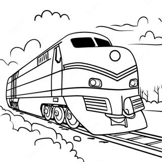 Pagina Para Colorir Da Colorida Jornada Do Trem Amtrak 16933-14258