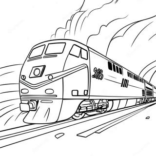 Pagina Para Colorir Da Colorida Jornada Do Trem Amtrak 16933-14260