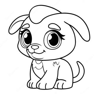 Pagina Para Colorir Do Cachorrinho Adoravel Do Littlest Pet Shop 16973-14289