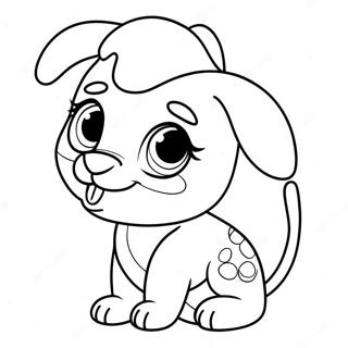 Pagina Para Colorir Do Cachorrinho Adoravel Do Littlest Pet Shop 16973-14292