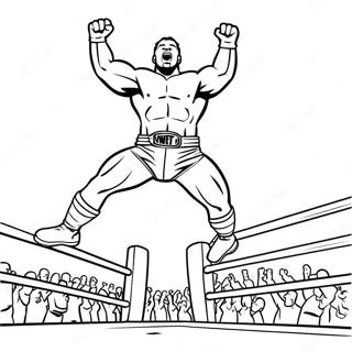 Pagina Para Colorir Do Lutador Da Wwe Pulando Sobre O Oponente 16983-14297