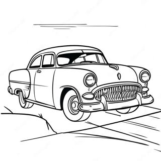 Pagina Para Colorir De Carro Retro Dos Anos 1950 17123-14400