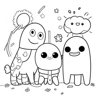 Pagina Para Colorir Do Hey Duggee Com Amigos 17224-14484