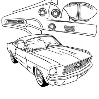 Pagina Para Colorir Do Classico Mustang 17355-14577