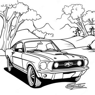 Pagina Para Colorir Do Classico Mustang 17355-14578