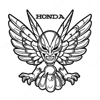 Pagina Para Colorir Do Logotipo Da Honda 17374-14590