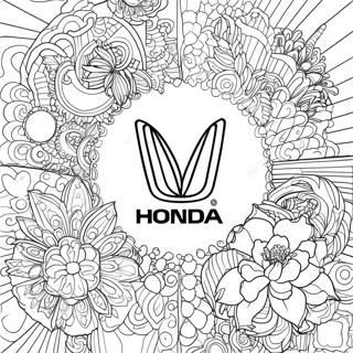 Pagina Para Colorir Do Logotipo Da Honda 17374-14591