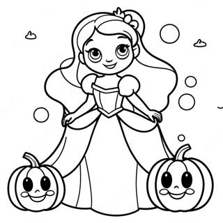 Pagina Para Colorir Da Princesa Da Disney No Halloween 17424-14629