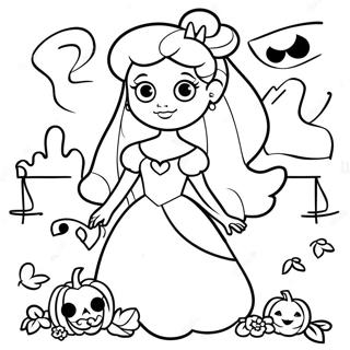 Pagina Para Colorir Da Princesa Da Disney No Halloween 17424-14631