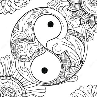 Pagina Para Colorir Do Simbolo Yin Yang 17564-14743