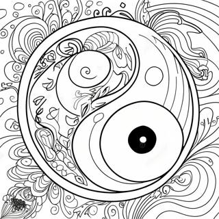 Pagina Para Colorir Do Simbolo Yin Yang 17564-14744