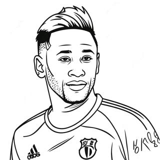 Pagina Para Colorir Do Neymar Driblando A Bola 17595-14769