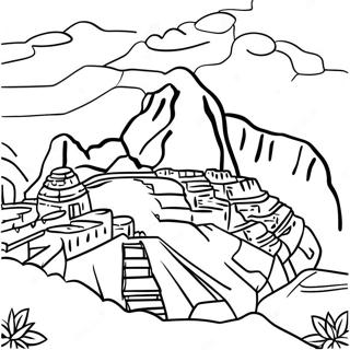 Pagina Para Colorir Do Cenario De Machu Picchu 17666-14819