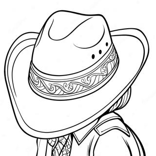 Pagina Para Colorir Do Chapeu De Cowboy 17855-14967