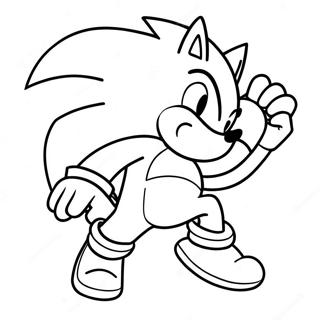 Pagina Para Colorir Do Sonic O Werehog Em Acao 17866-14977