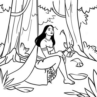 Pagina Para Colorir Da Pocahontas Na Floresta 1792-1436